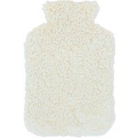 Fenland England Curly Wool 2L Hot Water Bottle Cover in Ivory
