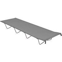Berkfield Home Camping Beds 2 pcs 180x60x19 cm Oxford Fabric & Steel Grey | Size: 180 x 60 x 19 cm