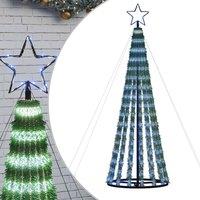 Berkfield Home Christmas Tree Light Cone 275 LEDs Blue 180 cm