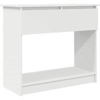 Berkfield Home Console Table with Drawers White 85.5x38.5x74.5 cm