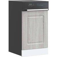 Berkfield Home Dishwasher Panel Kalmar Grey Sonoma 45x1.5x67 cm Engineered Wood in Grey
