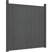 Berkfield Home Fence Panel WPC Grey 180x186 cm