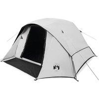 Berkfield Home Family Tent Cabin 6-Person White Blackout Fabric Waterproof