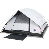Berkfield Home Family Tent Dome 6-Person White Blackout Fabric Waterproof