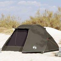Berkfield Home Fishing Tent 5-Person Brown Waterproof