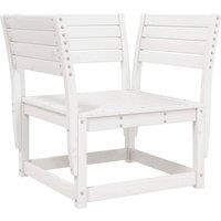 Berkfield Home Garden Chair White Solid Wood Pine