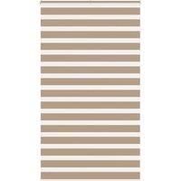 Berkfield Home Zebra Blind Sand Brown 120x200 cm Fabric Width 115.9 cm Polyester in Light Brown