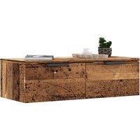 Berkfield Home Wall Cabinet Old Wood 68x30x20 cm Engineered Wood in Brown | Size: 68 x 30 x 20 cm