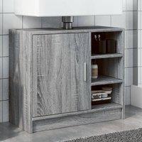 Berkfield Home Sink Cabinet Grey Sonoma 63x29x55 cm Engineered Wood | Size: 63 x 29 x 55 cm