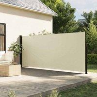 Berkfield Home Retractable Side Awning Cream 160x500 cm