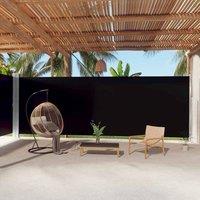Berkfield Home Retractable Side Awning Black 220x1000 cm