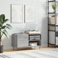 Berkfield Home Record Cabinet Grey Sonoma 85x38x48 cm Engineered Wood | Size: 85 x 38 x 48 cm