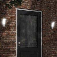 Berkfield Home Outdoor LED Wall Lights 2pcs White Die-cast Aluminium