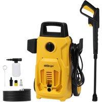 Traderight 1600W Electric Pressure Washer High Power Patio Car Cleaner in Yellow