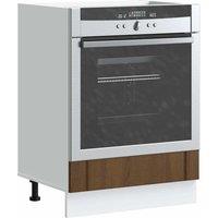 Berkfield Home Oven Cabinet Lucca Brown Oak Engineered Wood