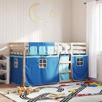 Berkfield Home Bunk Bed without Mattress Blue 90x200 cm Solid Wood Pine