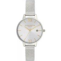 Olivia Burton Women's OB16DE02 34mm Quartz Watch in Silver