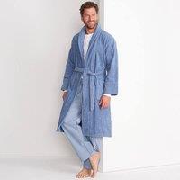 Lands' End Men's Turkish Terry Bath Robe in Blue | Size: Medium