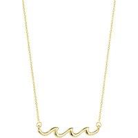 Spero London Women's Sterling Silver Wave Necklace in Gold