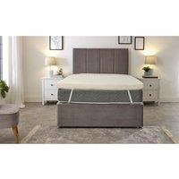 eXtreme Comfort Ltd Westwood Fabric Mattress Topper 1 Inch Deep lush Comfort Breathable in White | Size: Single
