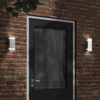 Berkfield Home Outdoor Wall Light Silver Stainless Steel