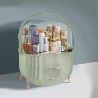 Levede Portable Makeup Organizer Box Cosmetic Storage Drawer in Green