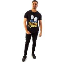 Men's Rick & Morty Short Sleeved T-Shirt | Black | Official Merch | Size: XL