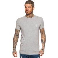 Enzo Men's Slim Fit Stretch T-Shirt in Grey | Size: Large