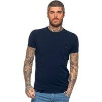 Enzo Men's Slim Fit Stretch T-Shirt in Navy | Size: XL