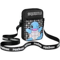 Pokemon Men's Shoulder Bag Crossbody Adjustable Strap Pikachu Small Travel in Black