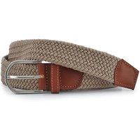 Pavers Men's Fabric Belt in Beige | Size: XL