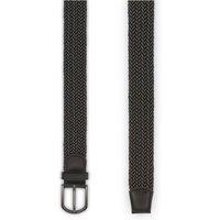 Pavers Men's Casual Fabric Belt in Black | Size: XL