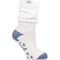 SOCKSHOP Heat Holders Women's 1 Pair Lounge Cosy Slouch Socks in Mauve | Size: 4-8