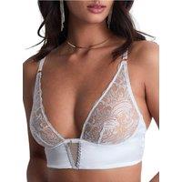 Aubade Women's Satin Memories Triangle Bralette in Blue | Size: 8