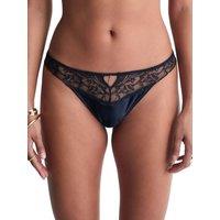 Aubade Women's Satin Memories Tanga in Blue | Size: 14