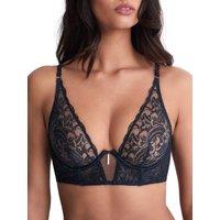 Aubade Women's Satin Memories Bustier in Blue | Size: 38C