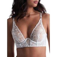 Aubade Women's Satin Memories Bustier in Blue | Size: 32E