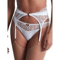 Aubade Women's Satin Memories Waist Cincher in Blue | Size: 14