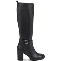 Carvela Women's 'Silver Knee Wide Fit' Leather Boots in Black | Size: 3
