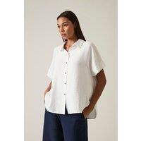 James Lakeland Women's Button-down White Top | Size: 12