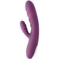 Svakom Women's Avery Thrusting Rabbit Vibrator with Clitoral Stimulator in Lilac