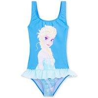 Disney Girl's Frozen One Piece Swimsuit in Blue | Size: 2-3 Years