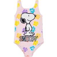 Peanuts Girl's 1 Piece Swimming Costume | Pink | Official Merch | Size: 18-24 m
