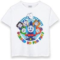 Thomas & Friends Boy's Short Sleeved T-Shirt | White | Official Merch | Size: 3-4 Years