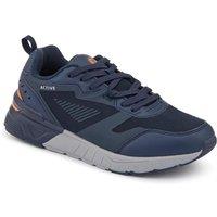 Pavers Men's Extra-Wide Chunky Trainers in Navy | Size: 11