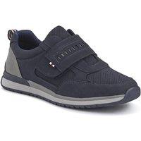 Pavers Men's Wide Fit Touch Fasten Trainers in Navy | Size: 12