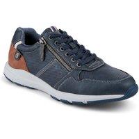 Pavers Men's Comfy Zip & Lace Fasten Trainers in Navy | Size: 10