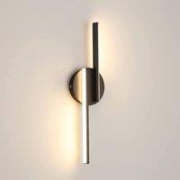 Pheashine Modern LED wall lamp, Warm light 3000K, Black 44cm long Indoor Use
