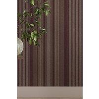 Superfresco Easy Loom Stripe Thistle Wallpaper in Purple | Size: 10000mm x 520mm