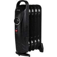 Abode Electric Heater 650W 5 Fin Oil Filled Radiator Portable AOFR5001 in Black
